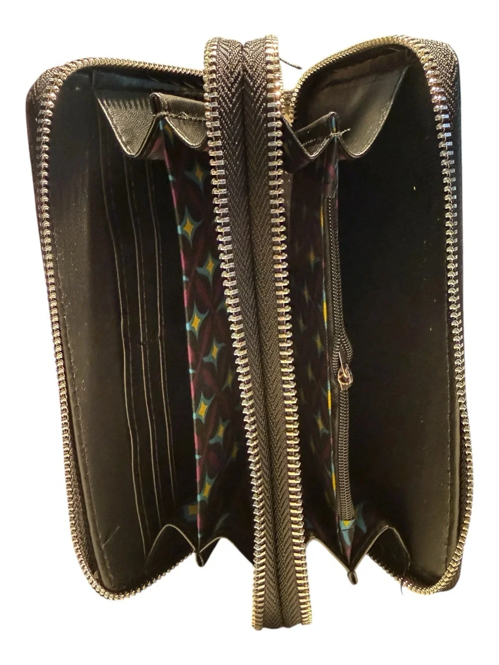 Christian Lacroix Brandy Pebble Double Zipper Wallet Black BNWT Wristlet